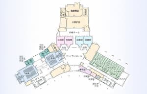 ヘキサホール・きぬ　施設案内図