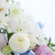【画像】白い菊などお葬式のお花